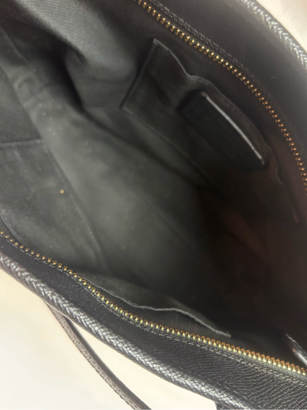 Coach Mini City Tote Black Cross Grain Leather Top Handle Top Zip #22967 - Picture 6 of 11